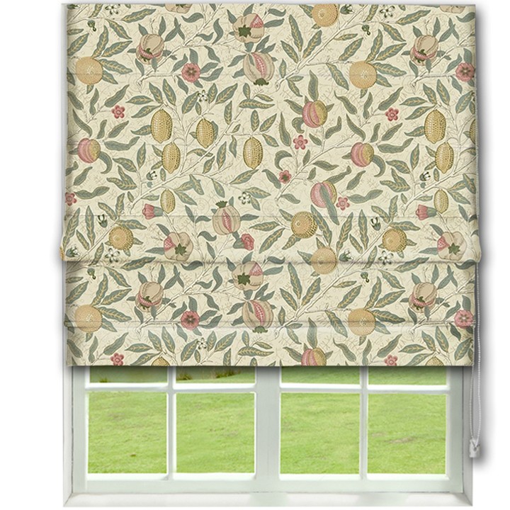 Morris Fruit Ivory Roman Blind