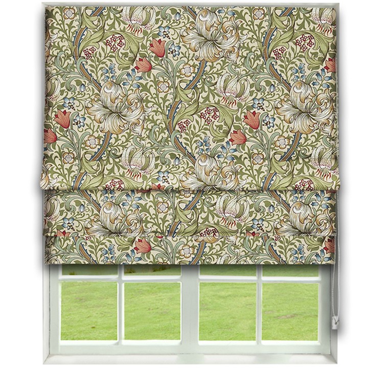 Morris Golden Lily Roman Blind