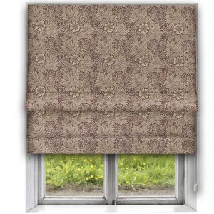 Morris Marigold Brick/Manilla Roman Blind