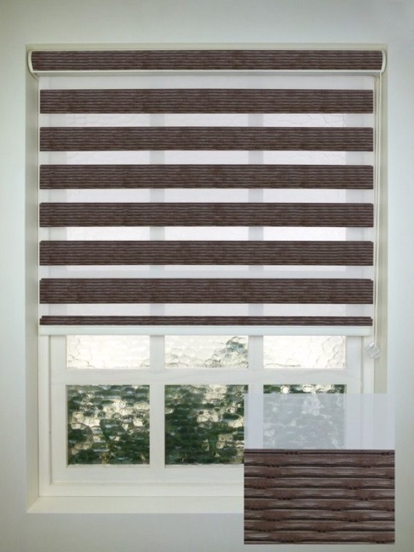 Elementi Line Walnut Vision Blind