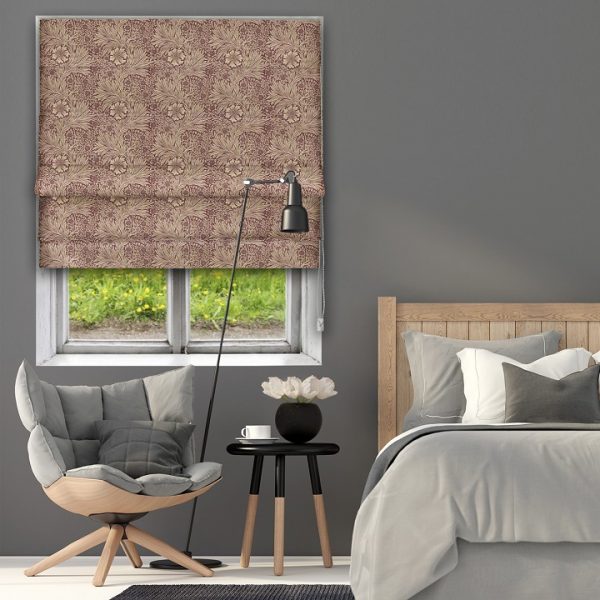 Morris Marigold Brick/Manilla Roman Blind