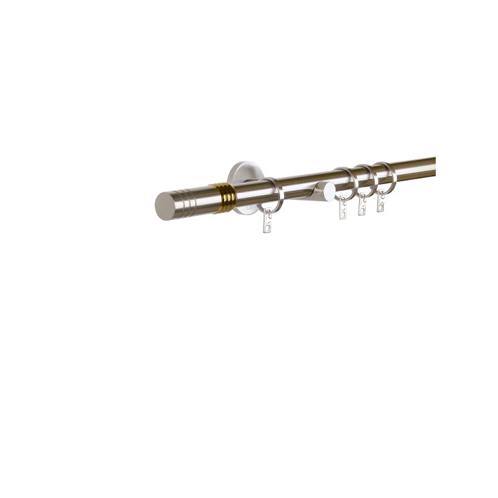 Oslo 20 mm Abide Brass Poles Set Ceiling Bracket