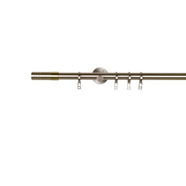 Oslo 20 mm Abide Brass Poles Set Double Bracket