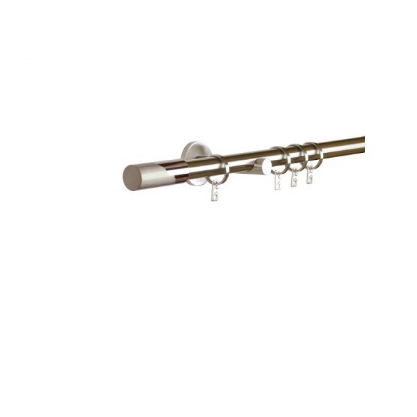 Oslo 20 mm Brugg Brass Poles Set Ceiling Bracket