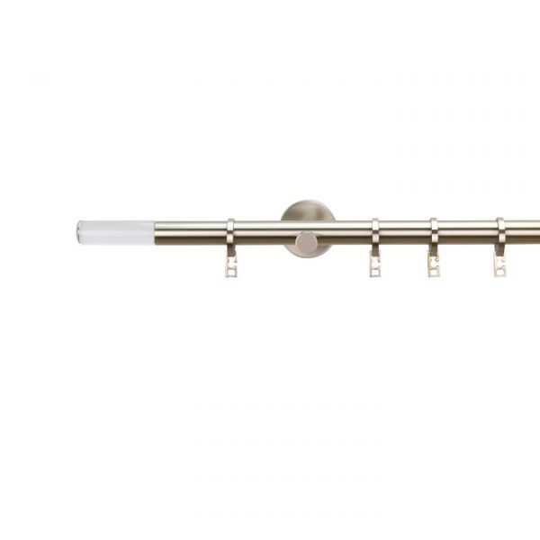 Oslo 20 mm Cylinder Brass Poles Set Double Bracket