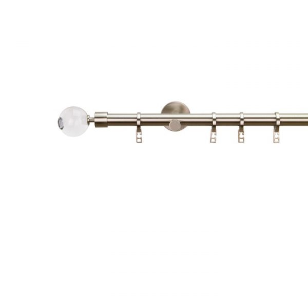 Oslo 20 mm Ball Brass Poles Set Double Bracket