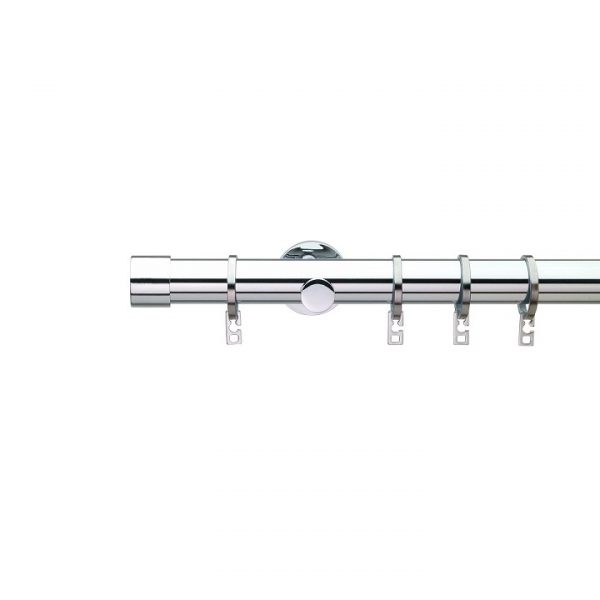 Oslo 28 mm Steel Simplicity Curtain Poles