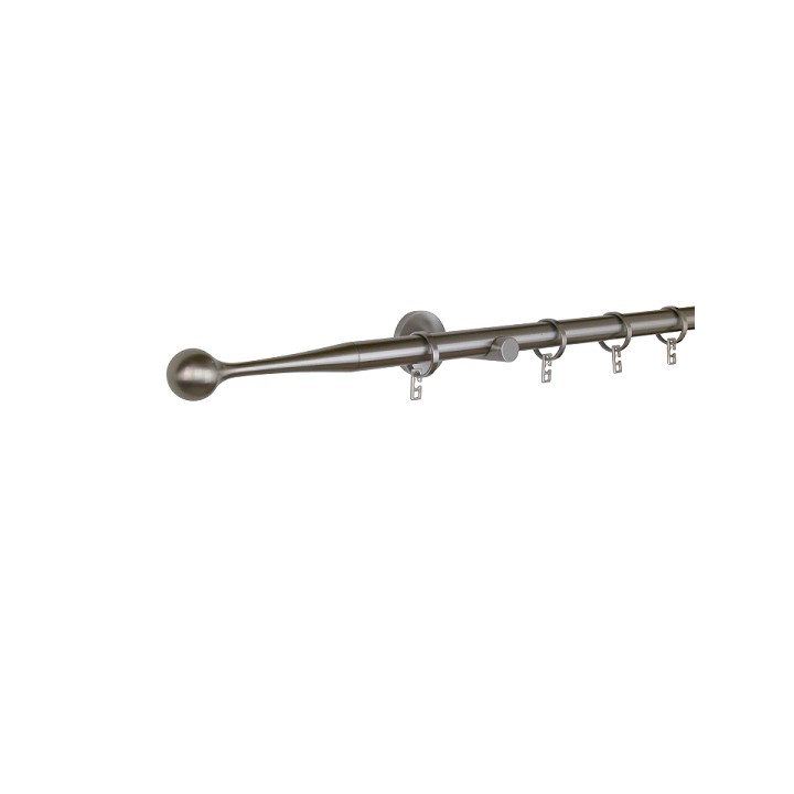 Oslo 20 mm Ball Brass Poles Set Ceiling Bracket