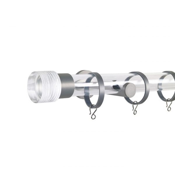 Oslo M83 30 mm Cylinder Acrylic Poles Set Single Bracket Natural