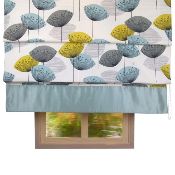 Sanderson Dandelion Clocks Chaffinch Roman Blind