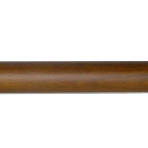 Reims M81 35 mm Beech Wood Poles for Wave Curtains Dark Oak