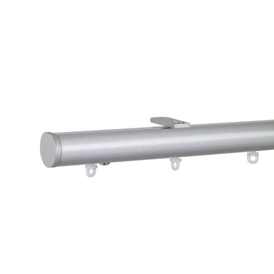 Helsinki M51 28 mm Aluminum Pole Set Ceiling Bracket for 6 cm Wave Curtains Natural Patent no: 202015107126.4