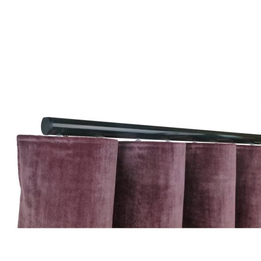 Helsinki M51 28 mm Aluminum Pole Set Single Bracket for 6 cm Wave Curtains Natural Patent no: 202015107126.4
