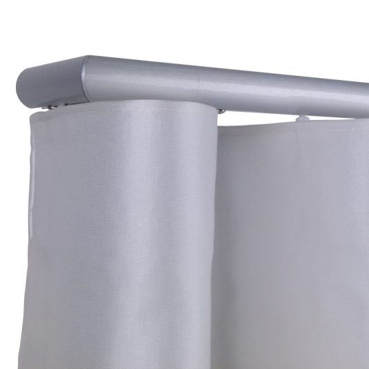 Helsinki M51 28 mm Aluminum Pole Set Single Bracket for 6 cm Wave Curtains Natural Patent no: 202015107126.4