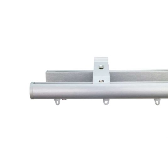 Helsinki M51 28 mm Aluminum Pole Set Double Bracket for 6 cm Wave Curtains Natural Patent no: 202015107126.4