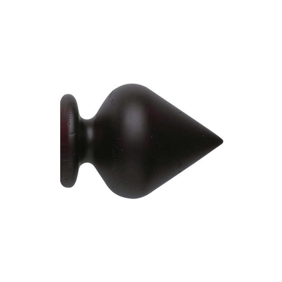 Vintage 40 mm Finial Peardrop Loose Mahogany