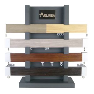 Lund M51 40 x 25 mm Aluminum Wood Facial Poles for Wave Curtains Display Board