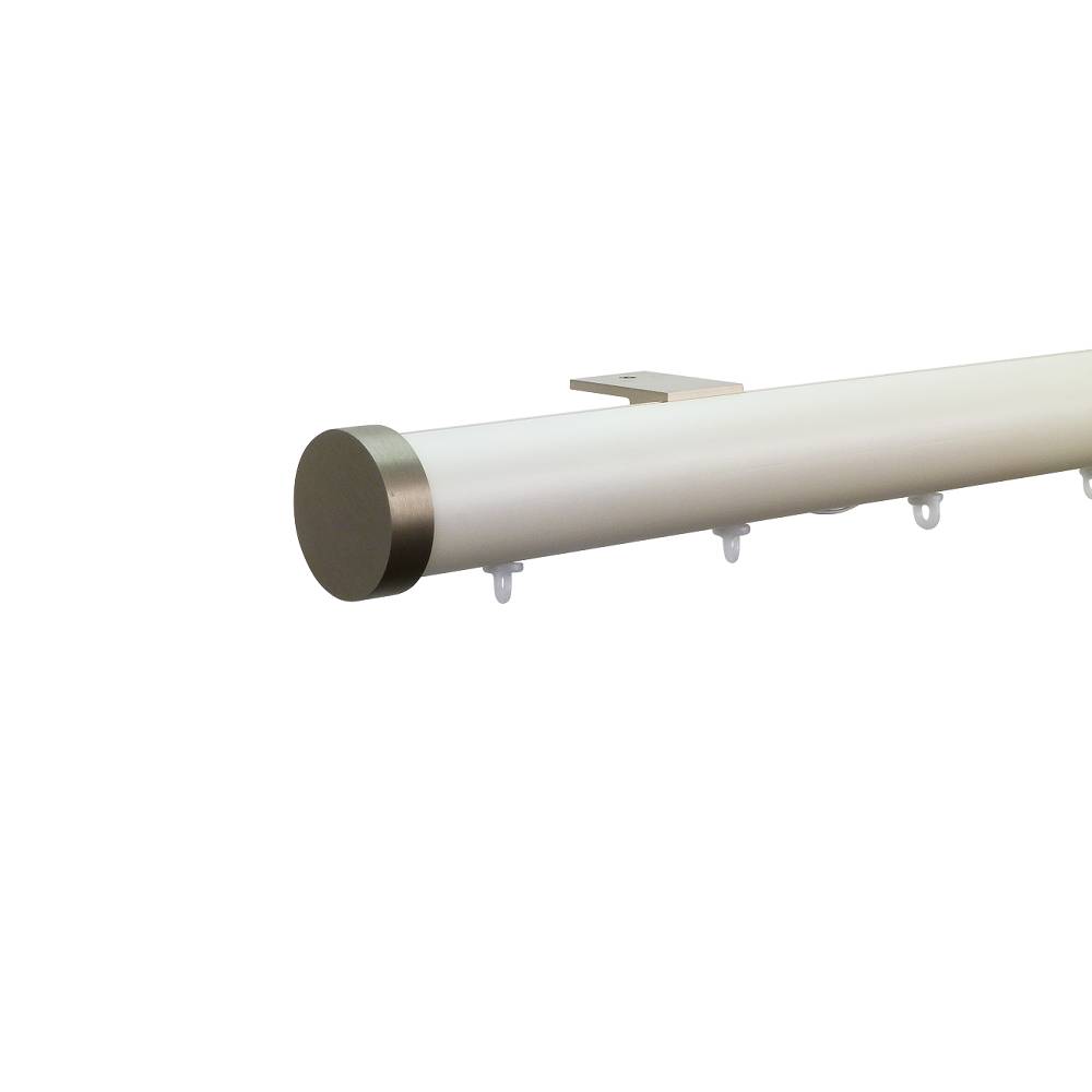 Provence M71 35 mm Wood Pole Set for 8 cm Wave Curtains Champagne