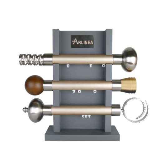 Reims M81 35 mm Beech Wood Poles for Wave Curtains Display Board